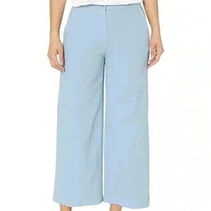 Eileen Fisher | Organic Cotton Blend Wide Leg, High Rise Pants, Color: Haze